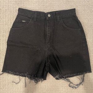 High Waisted Lee Jean Shorts